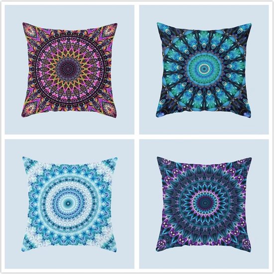 Sungeek Set van 4 decoratieve kussenhoezen effen zachte fluwelen kussenslopen met onzichtbare rits vierkante kussenslopen voor bank, auto, terras, slaapkamer, woonkamer, 45x45cm paars