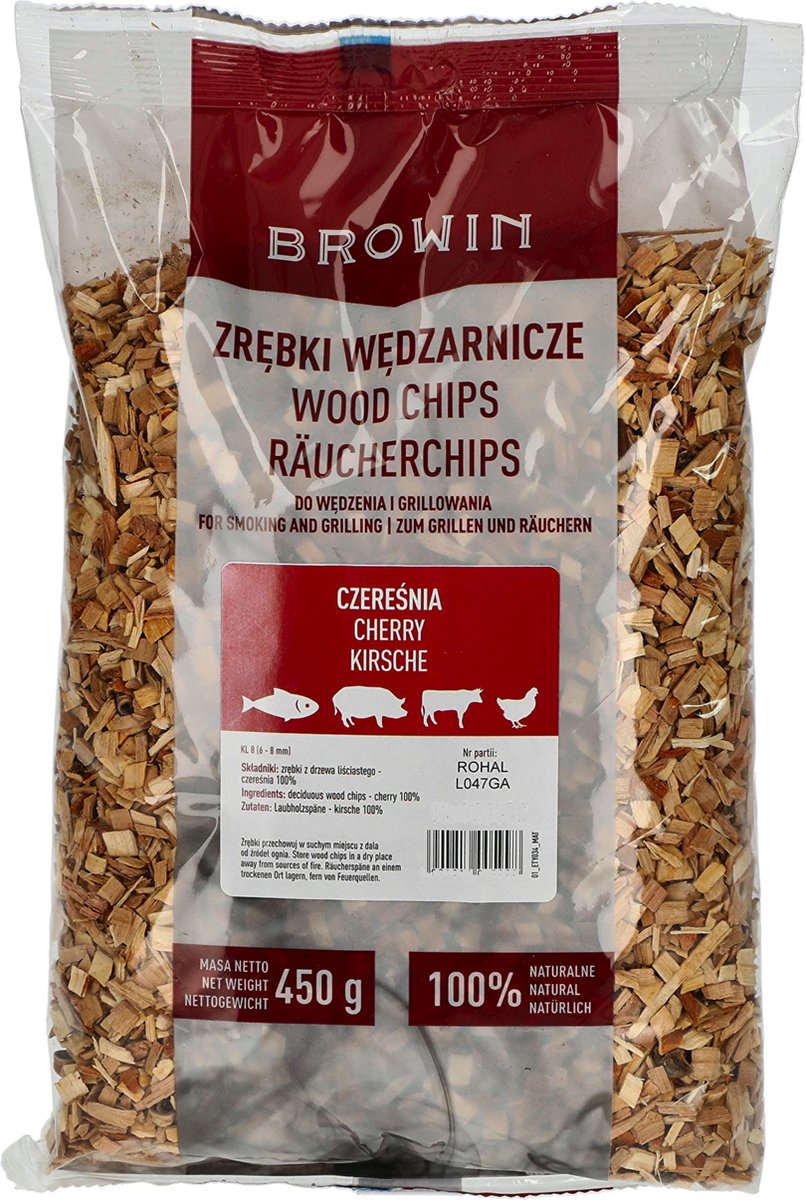 Houtsnippers voor roken en grillen (100% Kersen)
