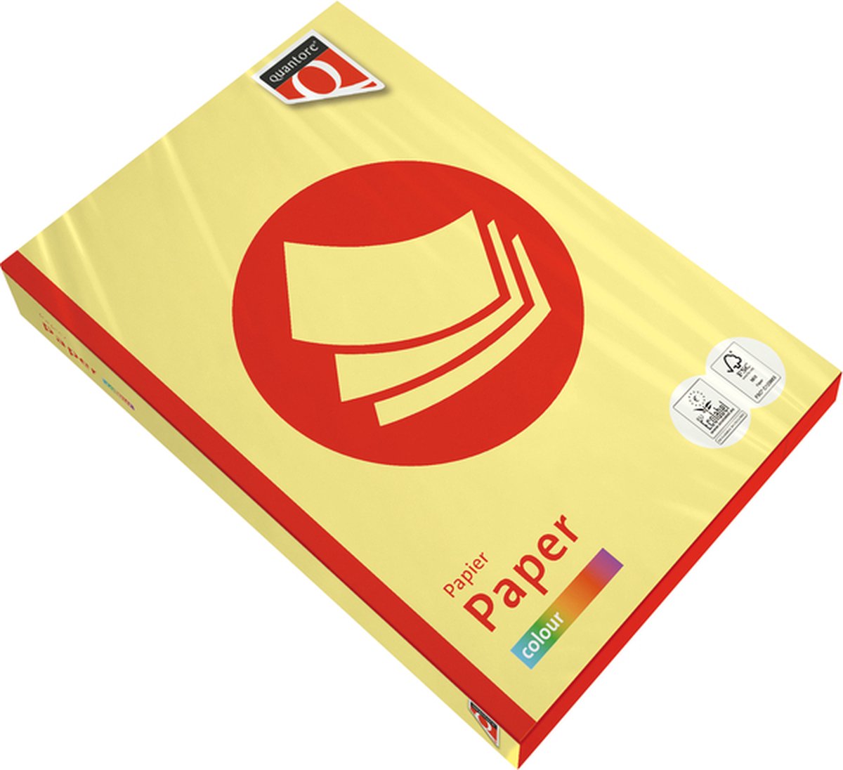 Kopieerpapier quantore colour a4 160gr geel