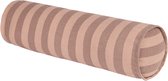 Nobodinoz Vibes Cilinderkussen - Ø18x50cm - Pink Mauve Stripes