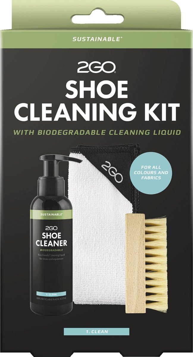 2GO Schoenonderhoud Sustainable Shoe Cleaning Kit