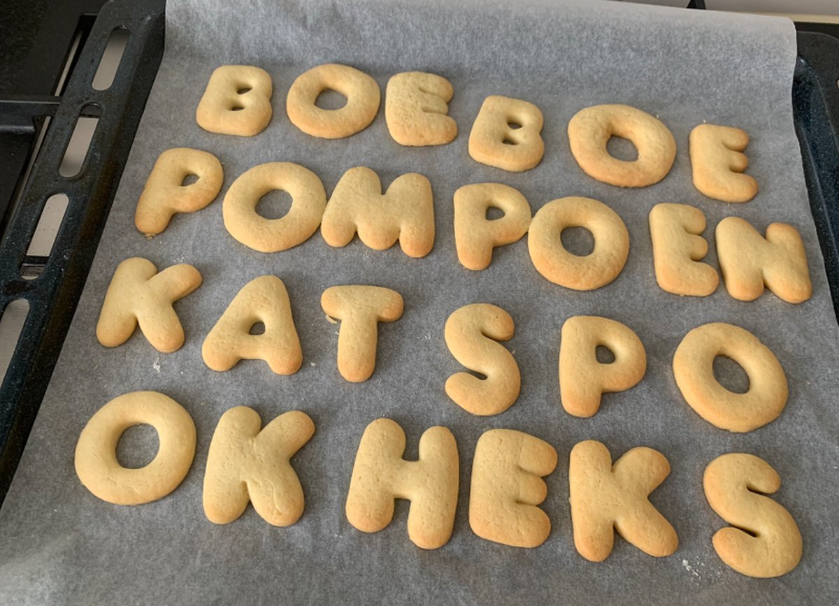 Bak het zelf siliconen mal - alfabet en cijfers - marsepein & fondant