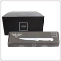 Zwarte doos met tekst Steak knives 6 pcs en een Otix steakmes afgebeeld op de verpakking.