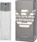 Armani Emporio Diamonds for Men Eau de Toilette 75ml parfumfles met zilverkleurige doos.
