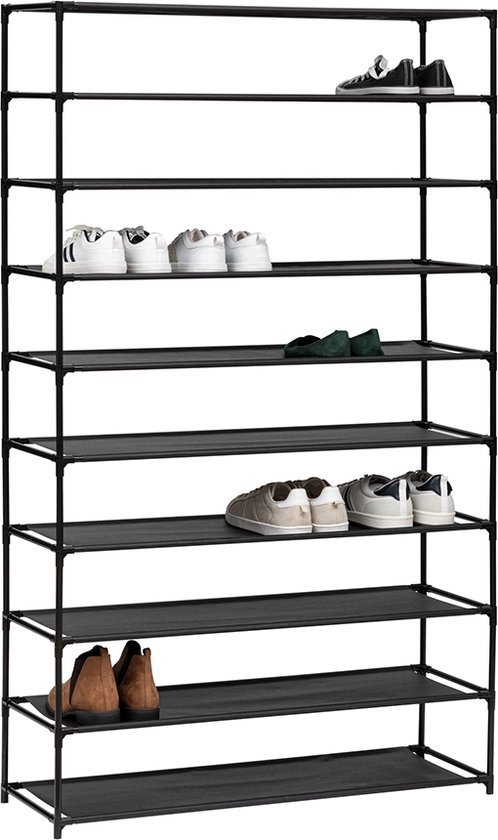Modulair Schoenenrek, Schoenenopbergkast voor Entree. Schoenenrek voor Hal. Schoenenrek. Opslag voor Thuis, Hal, Slaapkamer. 54 Paren schoenen