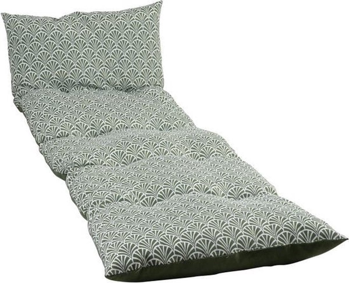 PRIVÉTUIN - NOORWEGEN AVOCADO SNOWFLAKE SUN LOUNGER - Waterafstotende stof