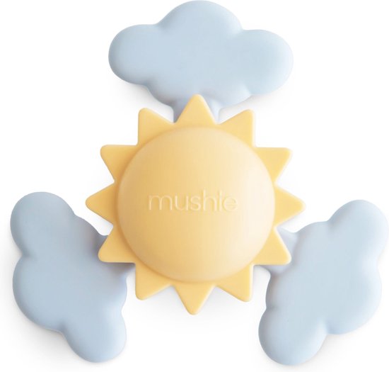 Mushie Spinner Toy Sunshine - Babyspeeltje met zuignap - 10+ maanden