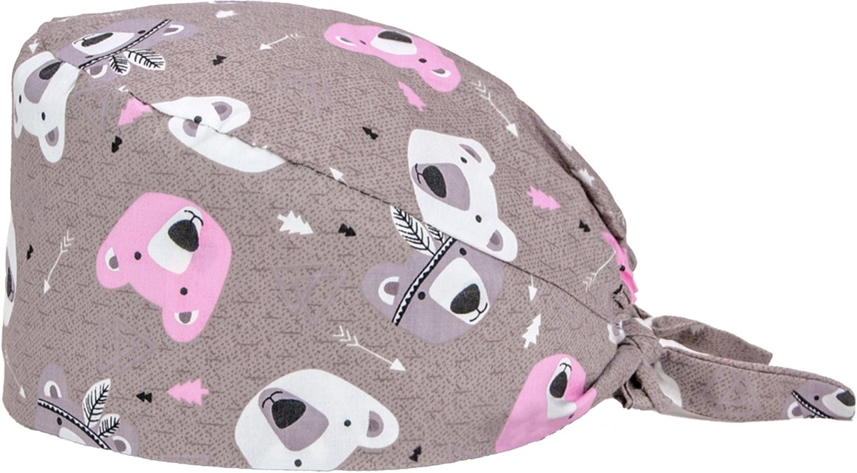 MyScrubs - Scrub Cap Roze Ijsbeer