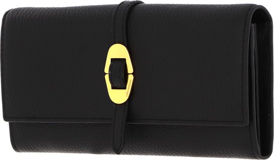 COCCINELLE Cuir Porte-monnaie Coccinelle Cosima Wallet Grained Leather Noir