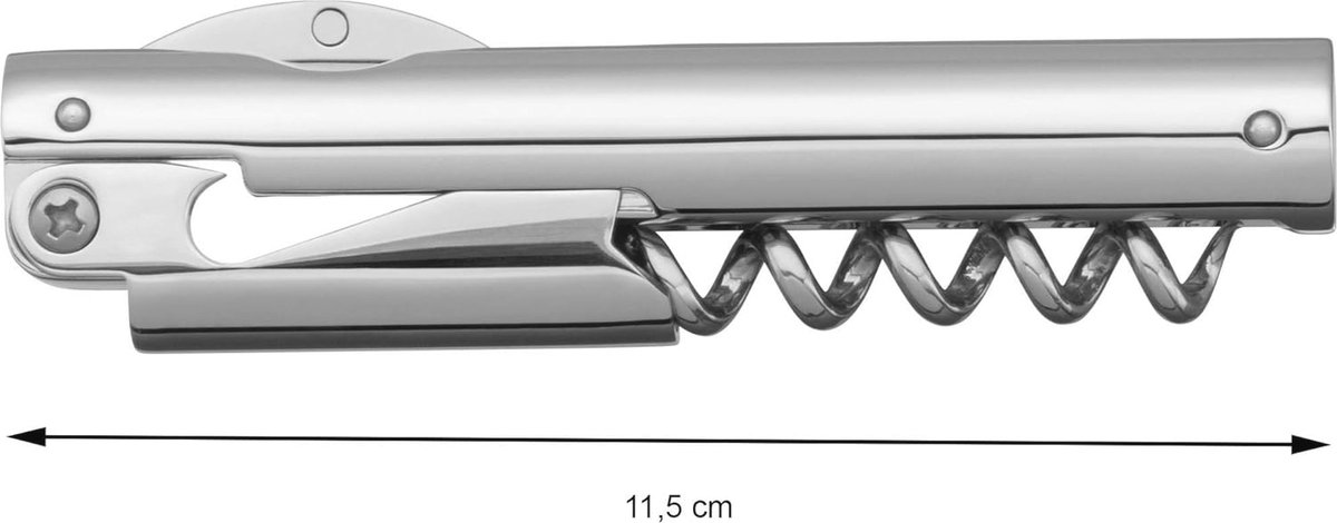 3-in-1 Kelnersmes: Foliesnijder, Kurkentrekker en Flesopener - Universeel Ontwerp voor Wijnliefhebbers