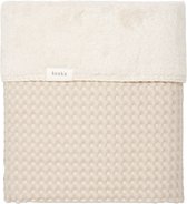 Koeka wiegdeken wafel/teddy Oslo sand/pebble 75x100
