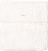 Koeka wiegdeken lace Elba milky 75x100