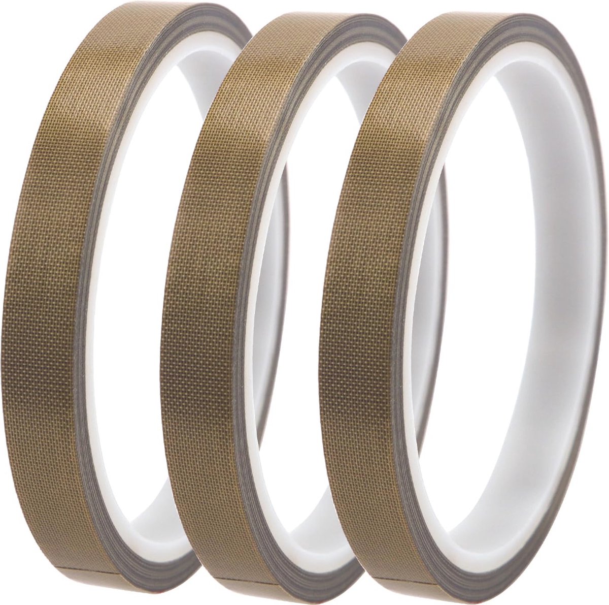 3 Stuks Hoge Temperatuur PTFE Tape - 10mm x 10m voor Vacuüm Sealer