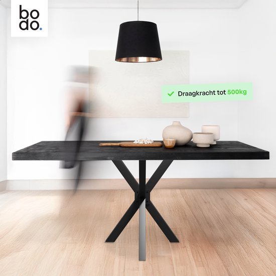 Bodo® - Pieds de table - Base acier X 71x85x85cm Set - Matrix Oberau