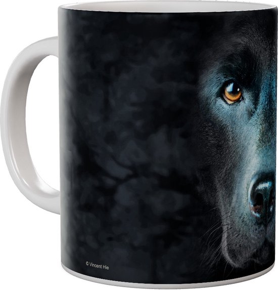 Labrador Noir Gros Face - Mug 440 ml
