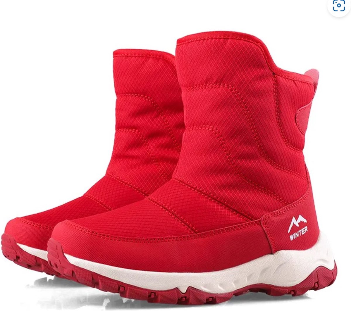 Unbranded Generic Universal Snowboots met fleecevoering Rood