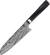 Couteau japonais Santoku Homizu - couteau damas VG-10/G10 - coffret cadeau