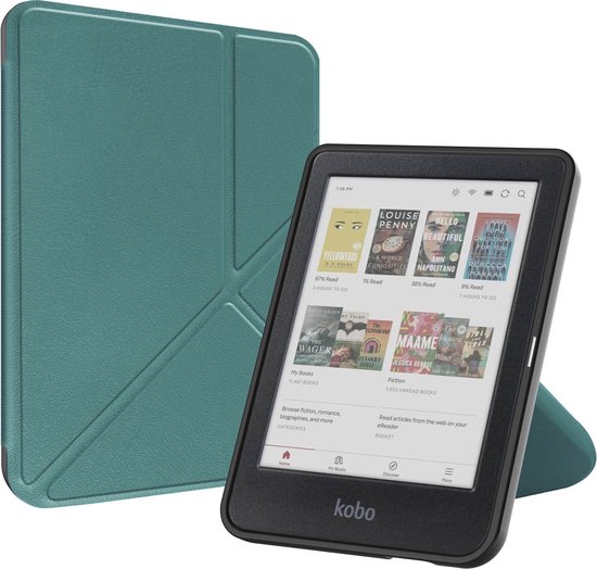 Ereader Hoes - Geschikt voor Kobo Clara BW / Colour - Donkergroen
