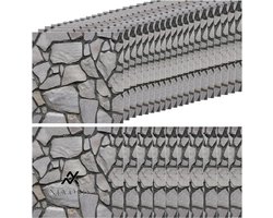 Nevolis 3D Wall Panels Stone Look Self-Adhesive - Waterproof PVC Brick Wallpaper - Pack of 30 - Indoor Outdoor Business Rooms Grey .