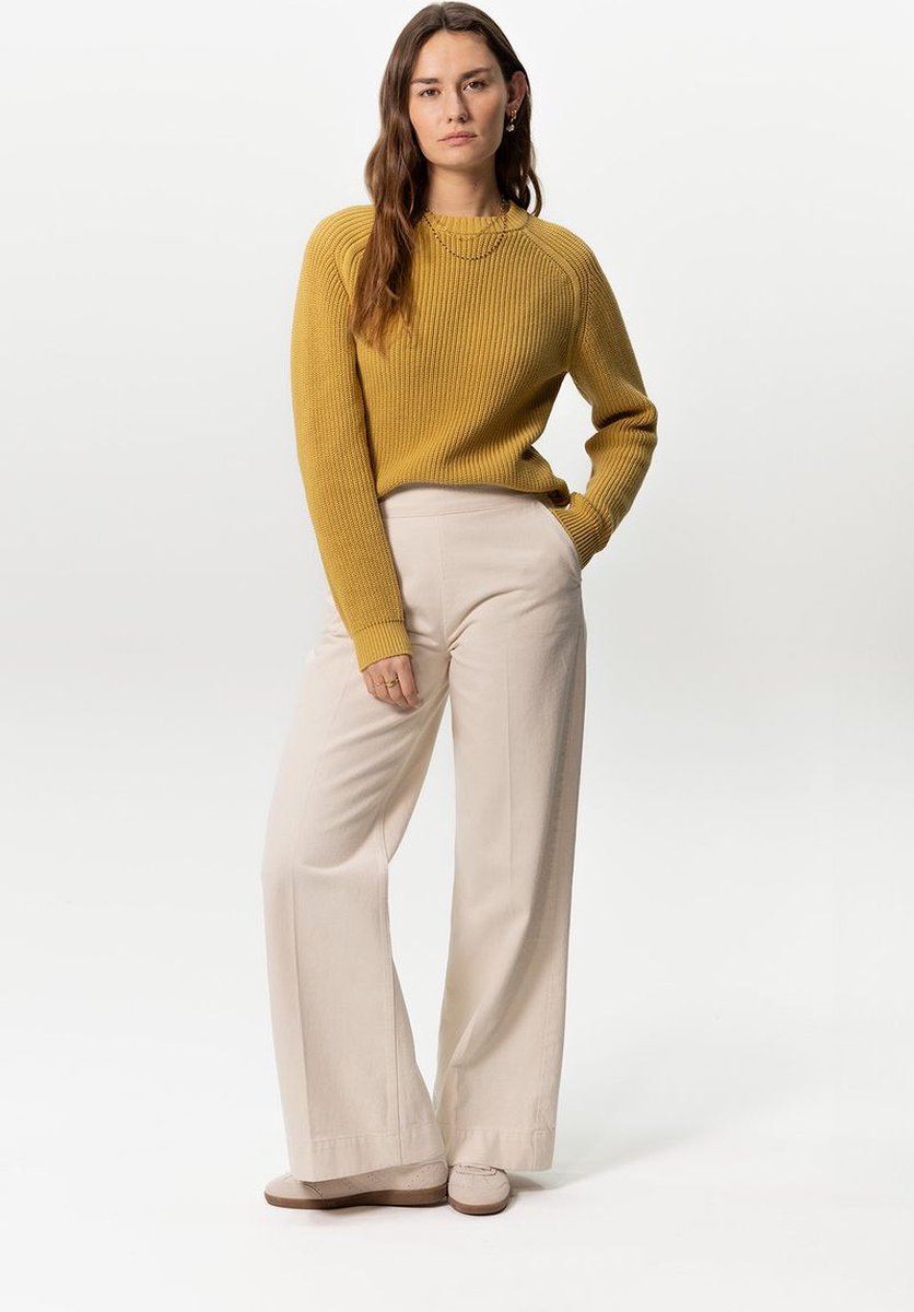 Sissy-Boy - Witte high waist wide leg jeans met rits