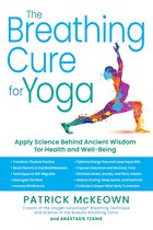 Couverture de livre "The Breathing Cure for Yoga" avec une silhouette colorée de yogi en posture.