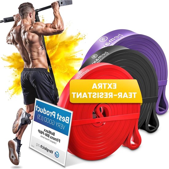 Oefenband, blauw, 5 kg, weerstandsband voor fitness, crossfit