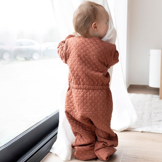 BEMINI Babyslaapzak - MAGIC BAG 24-36m - TOG 1.5 - Pady quilted jersey - Brick