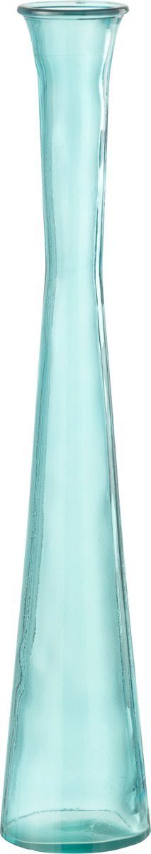 J-Line vaas Tube - glas - aqua - 51 cm hoog Blauw