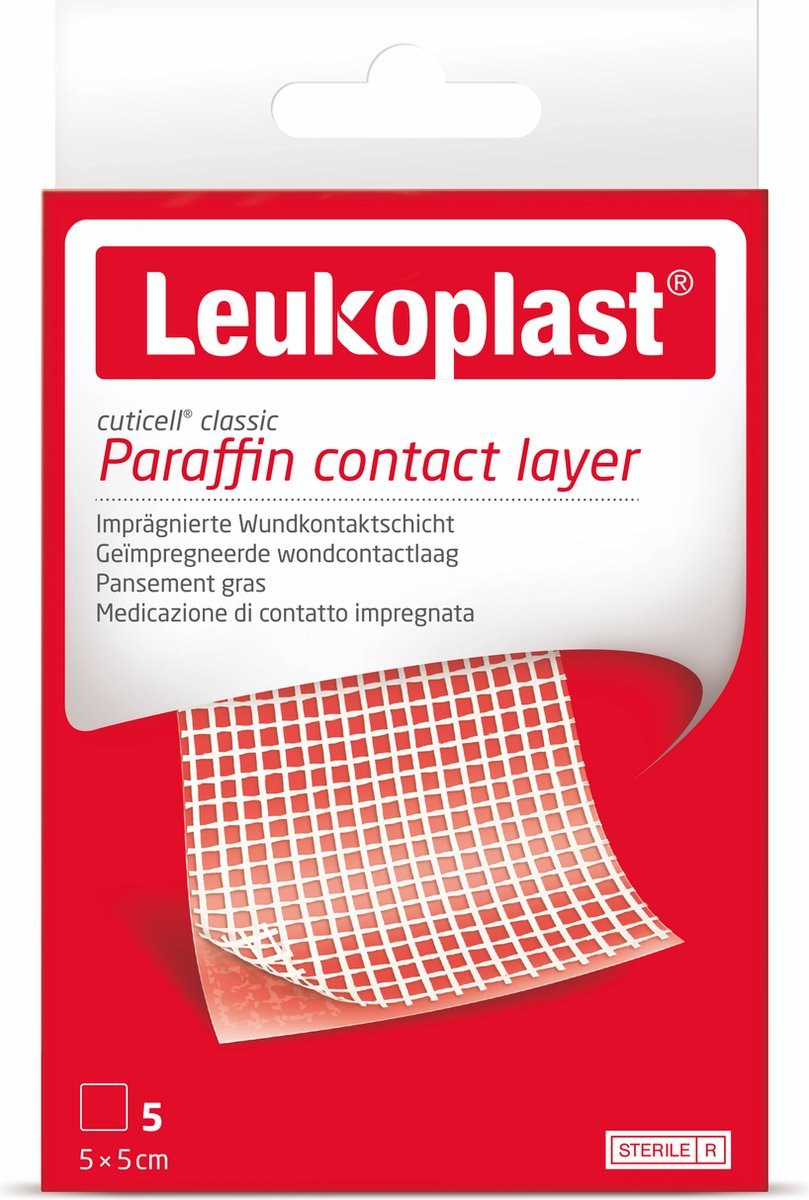 Goedkoopste Leukoplast Cuticell® Classic Zalfgaas 5 cm x 5 cm 5 stuks