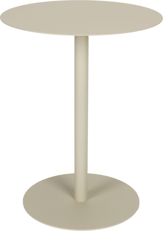 Zuiver Snow Table d'Appoint Ronde 35 cm Métal Beige