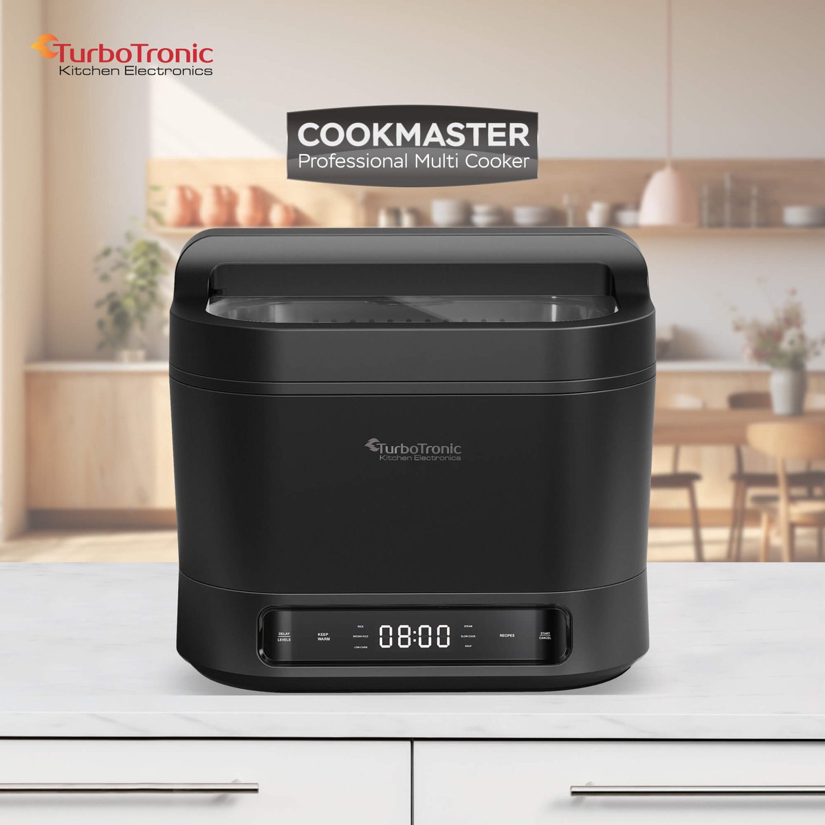 TurboTronic DMC20 Multicooker 4L - Rijstkoker - Stoomkoker - afbeelding 2