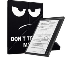 Lunso Geschikt voor Kobo Elipsa 2E hoes (10 inch) - Origami sleepcover - Don't Touch