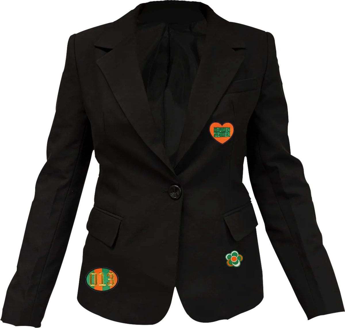 Fjesta© Kruikenstad jasje met emblemen - Dames - Maat XXL - Carnavalskleding Dames - Carnaval