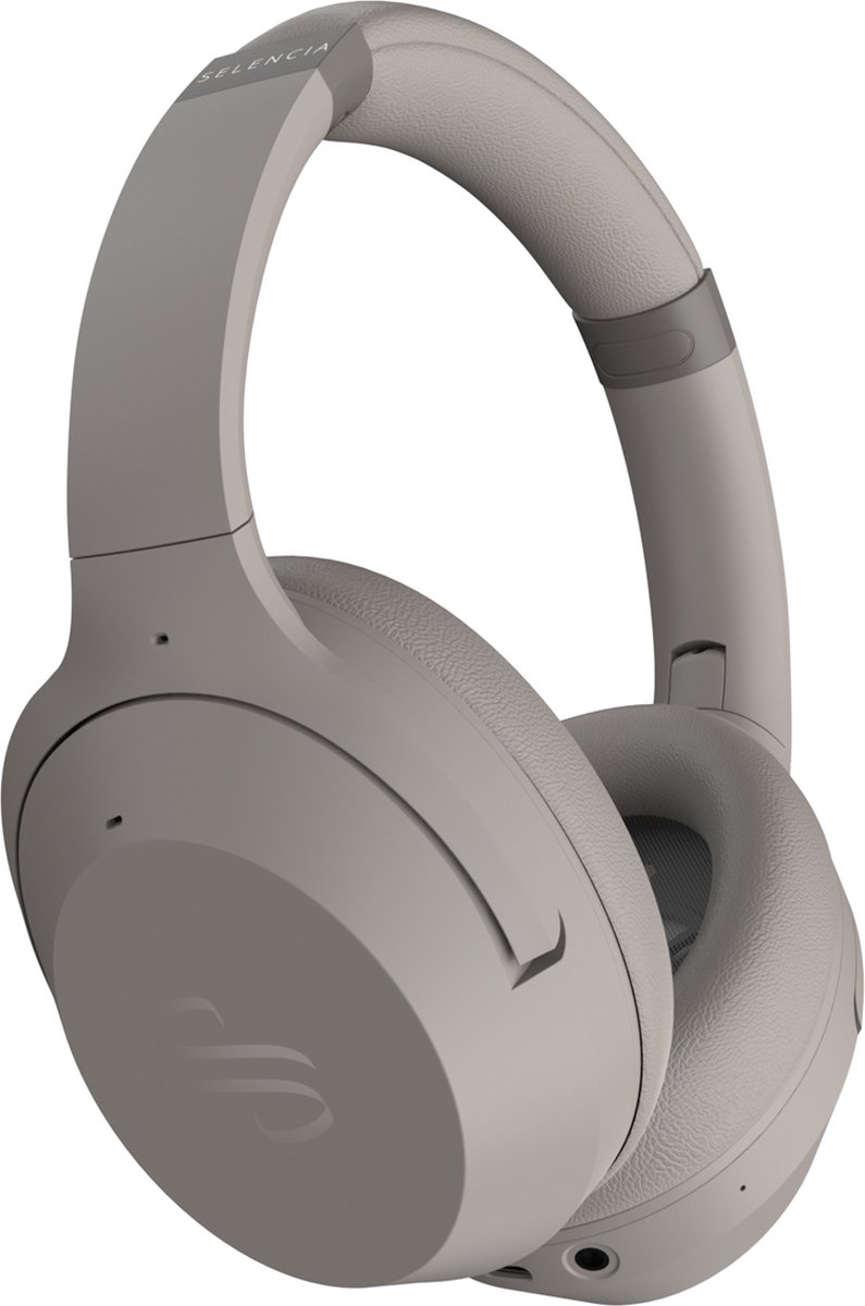 Selencia Urban Play Koptelefoon - Draadloze Koptelefoon met Active Noise Cancelling - Bluetooth Headphones - Cozy Grey
