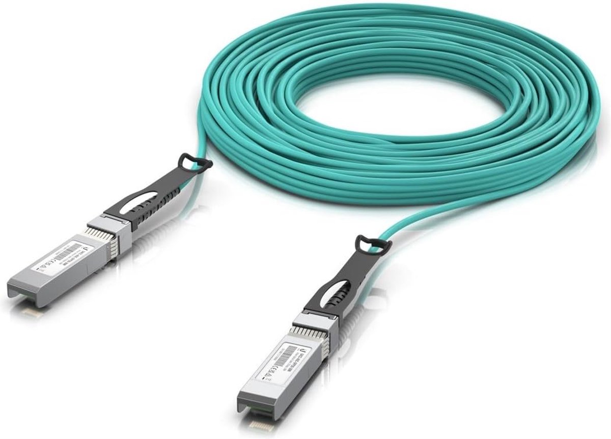 Image of Ubiquiti UACC-AOC-SFP28-10M InfiniBand en Glasvezelkabel Aqua-kleur