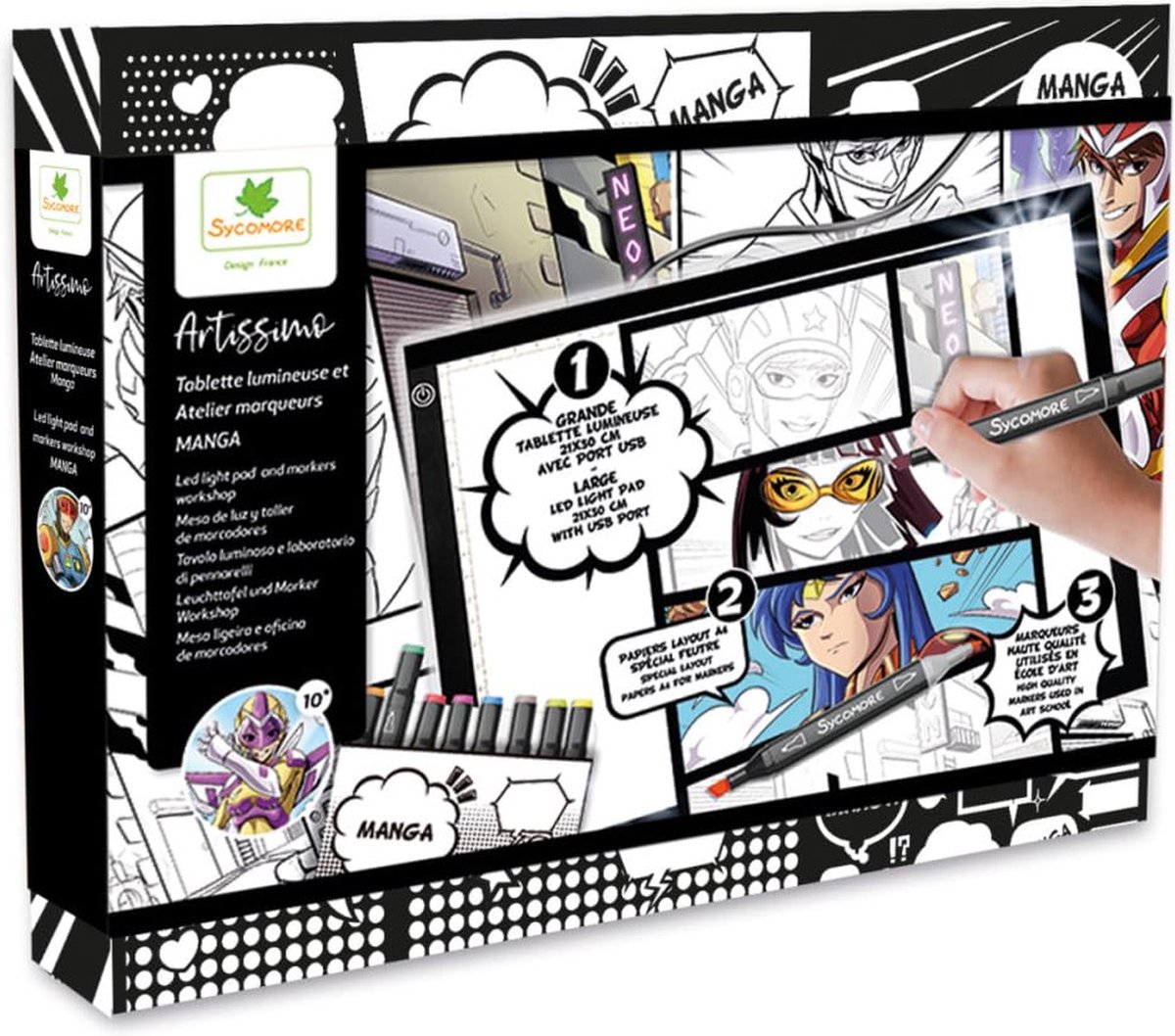 SYCOMORE - LIGHTBOARD EN MARKER WORKSHOP - MANGA