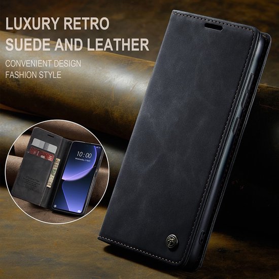 Coque Xiaomi 13T / 13T Pro - CaseMe Book Case - Zwart