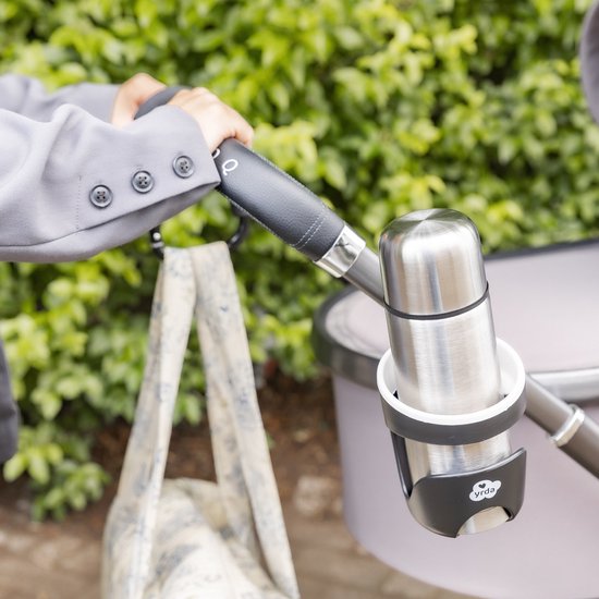Yrda Bekerhouder voor Kinderwagen of Buggy - Eenvoudige Bevestiging - Universeel - Zwart van Yrda — afbeelding 2