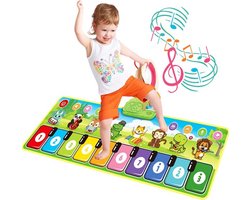 Muziekmat Met 8 Dieren - 1 jaar - Cadeau - Dansmat - Pianomat - Vloermat - Speelmat - Speelgoed voor kinderen - Modes - Meisjes en Jongens - Dansmat voor meisjes en Jongens - Baby speelgoed - Speelgoed 1 Jaar - Speelgoed 2 Jaar - Speelgoed 3 Jaar
