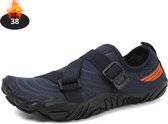 Nivard Waterschoenen Voor Kinderen & Volwassenen - Aqua Shoes - Aquaschoenen - Afzwemschoenen - Zwemles Schoenen - Marineblauw - 38