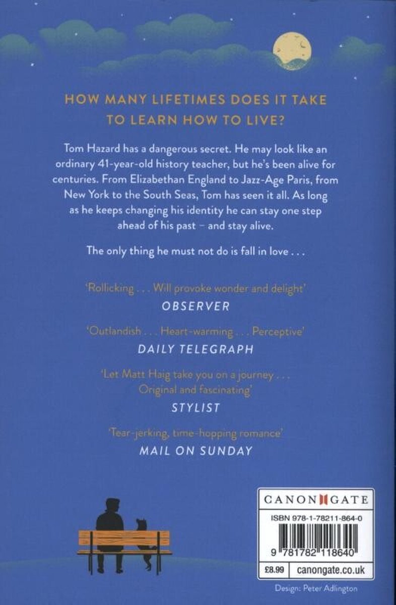 How to Stop Time - back cover