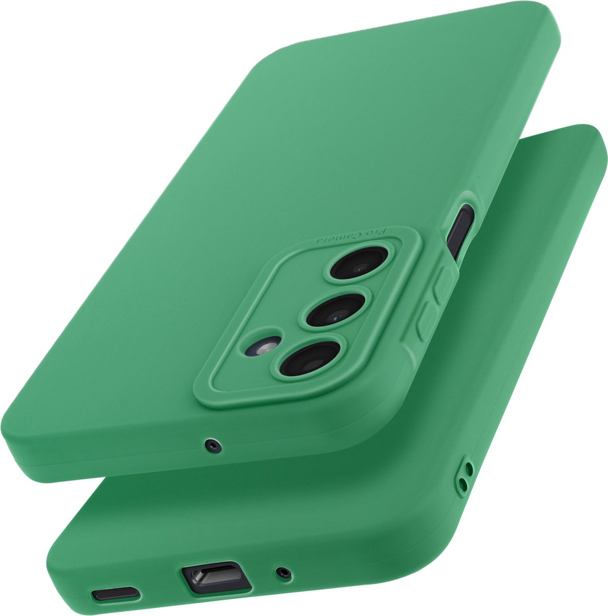 Avizar Dekking Geschikt voor Samsung Galaxy A16 Silicone Mat Blok Beschermde Camera, Groen