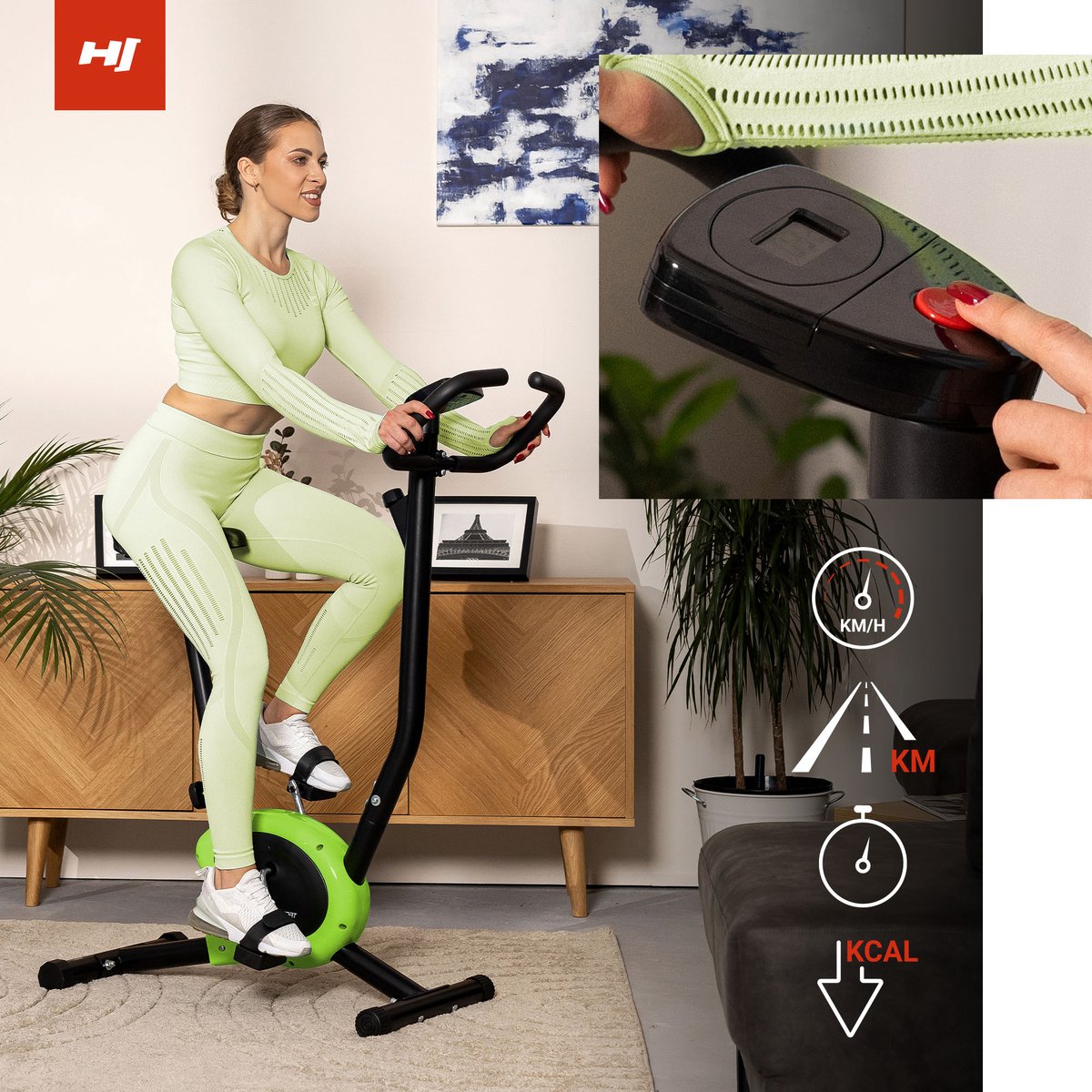 Hop-Sport Hometrainer HS-010H Rio - afbeelding 2