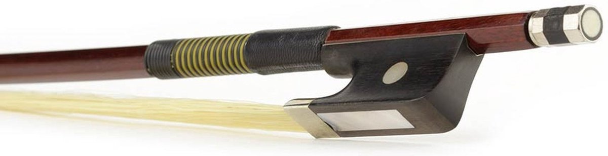 ELS BA-10/14 strijkstok altviool,1/4, brazielhout, achthoekige stok, ebben slof, enkel oog, balein imitatie