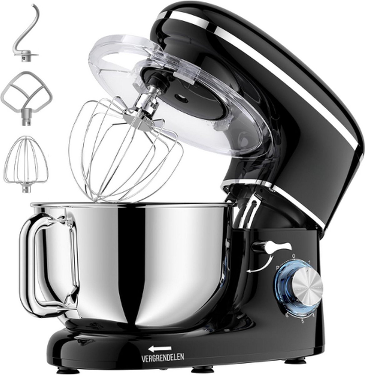 Deegmachine - Deegmixer - Kneedmachine - Kneedmachine Keukenmachine - Deegkneder - Deeghaak - Kneedhaak - Keukenmixer - Keukenmachine - Keukenmixer Met Mengkom - Keukenmixer Machine - Mixer Met Mengkom - Keukenrobot - Keukenmachines - 6 Snelheden