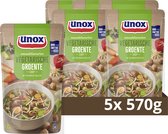 Unox Smaakfavoriet Soep In Zak - Vegetarische Groentesoep - 5 x 570 ml - Voordeelverpakking