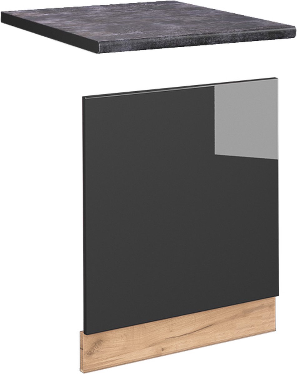 Vicco Fame-Line Frontpaneel – 60 cm, WB Antraciet Antraciet Hoogglans
