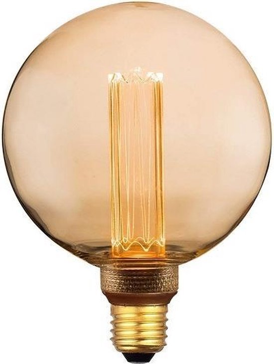 bol com led kooldraadlamp e27 3 staps dimbaar g125 vintage grote globe bulb filament