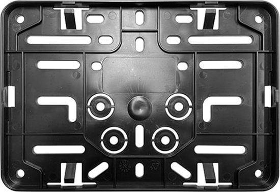 Kentekenplaathouder click motor - Kleur: Zwart - Zonder tekstrand - Binnenmaat: 210 x 143 mm