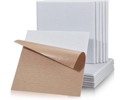 Zelfklevende Vierkante Akoestische Platen - 12 stuks Geluidsabsorberend en Geluidsisolerend - Wandplafonds, Hout en Deuren - 30 x 30 x 09 cm Wit acoustic panels